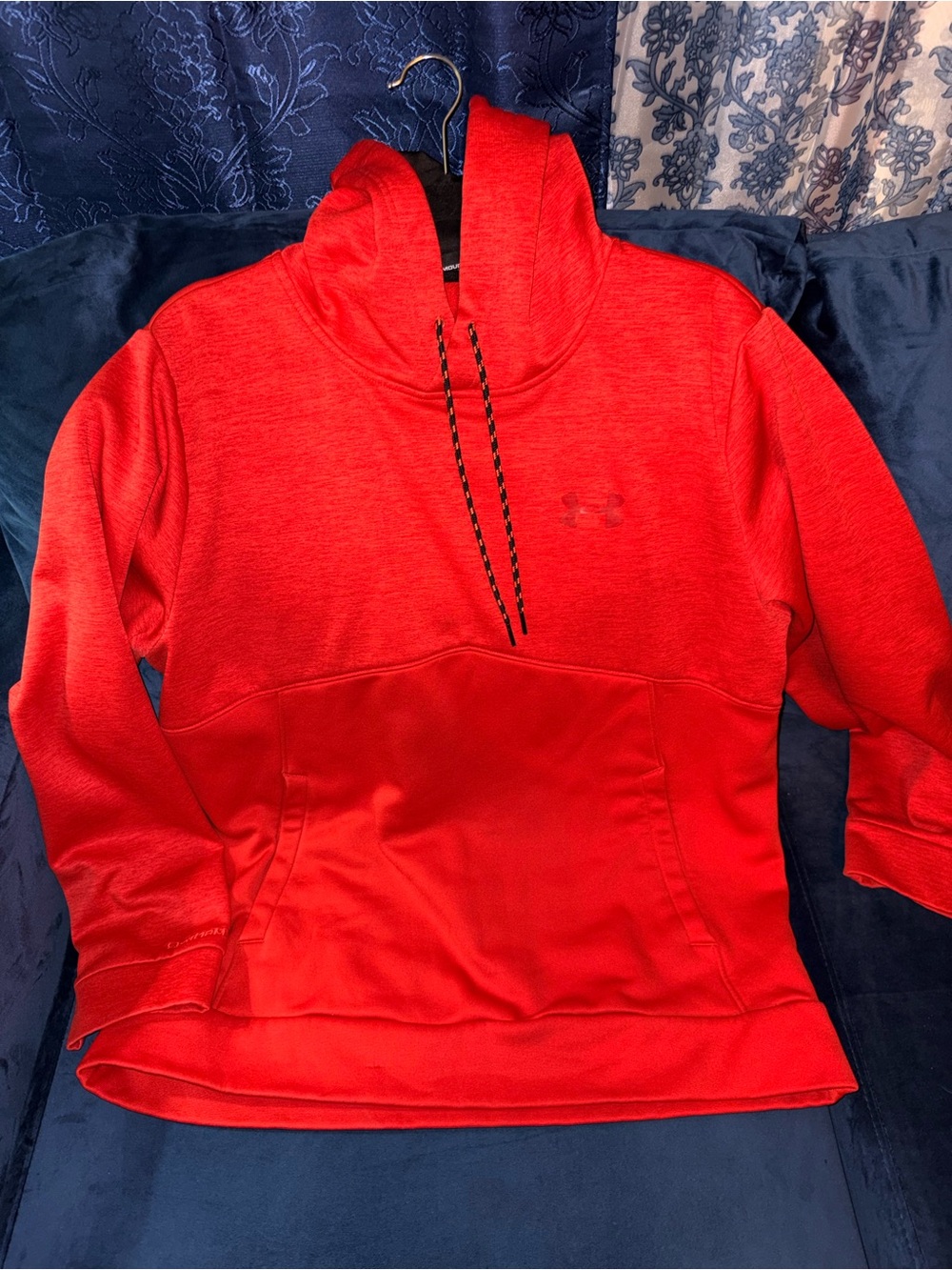 Under Armour Storm1 Red Embossed Logo Performance Hoodie
